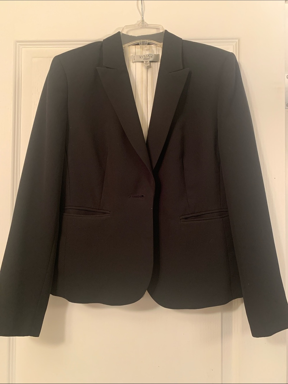 Kasper Black Women's Single-Button Blazer